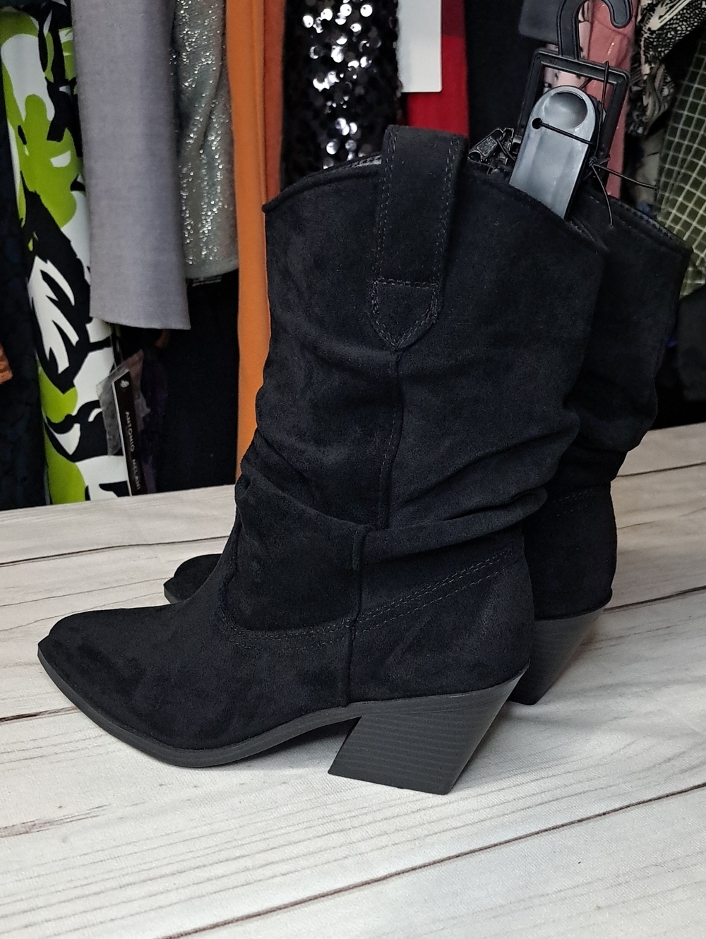 Time And Tru Western Slouch Boots Size 6